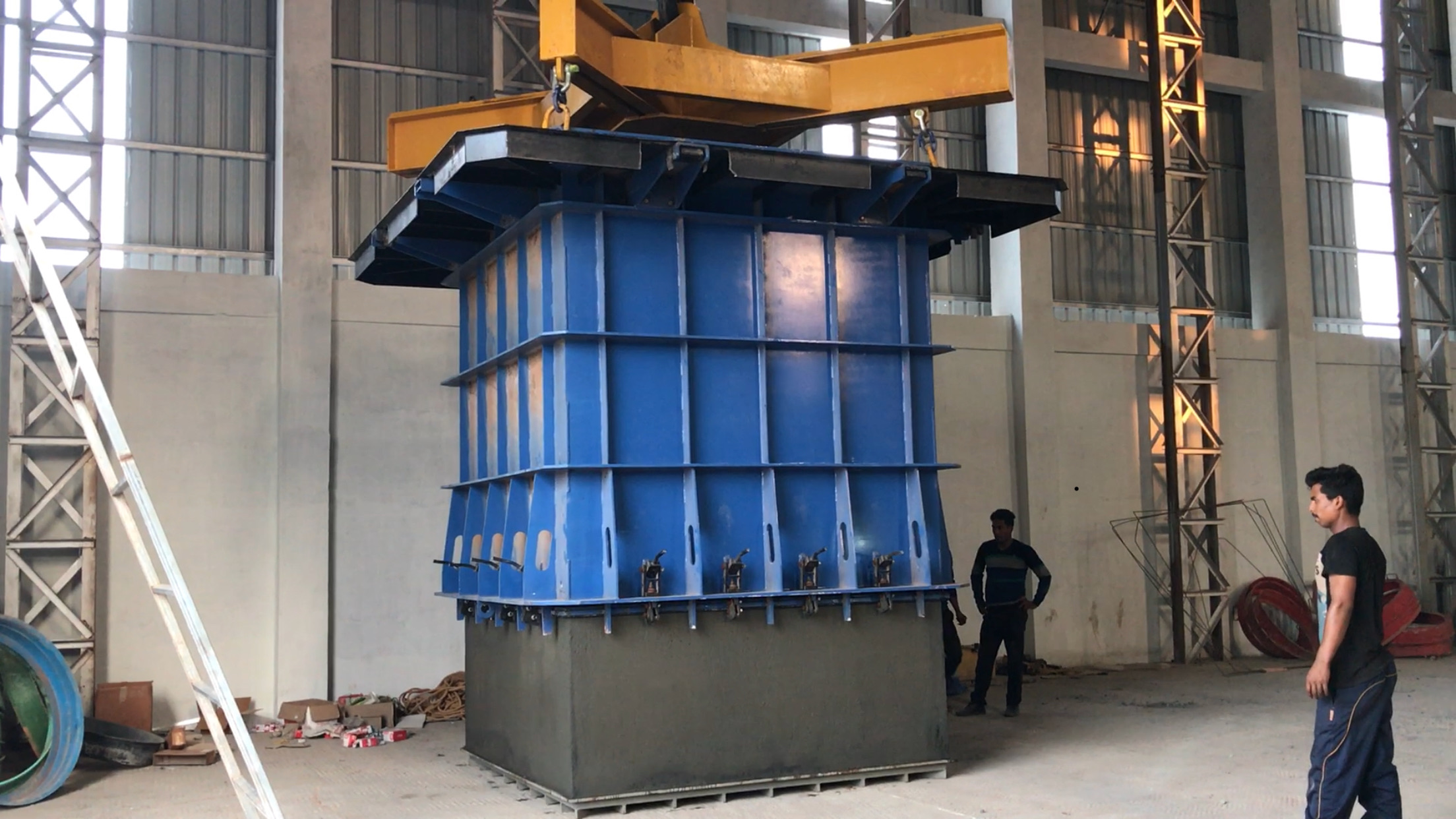 Box culvert demoulding process